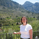 A picture of me near the hotel 
we stayed in in Fornalutx, 
Mallorca (near Soller).