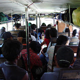 Inside the bus from Banaue to 
Sagada - approx 6 hours.