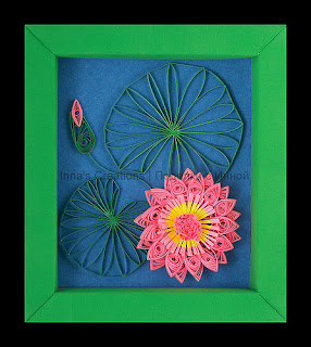 Water lily, paper quilling