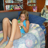  &ndash; Skyler reading one of Uncle John's Gifts.