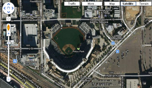 Satellite View of Petco Park Satellite View of Petco Park