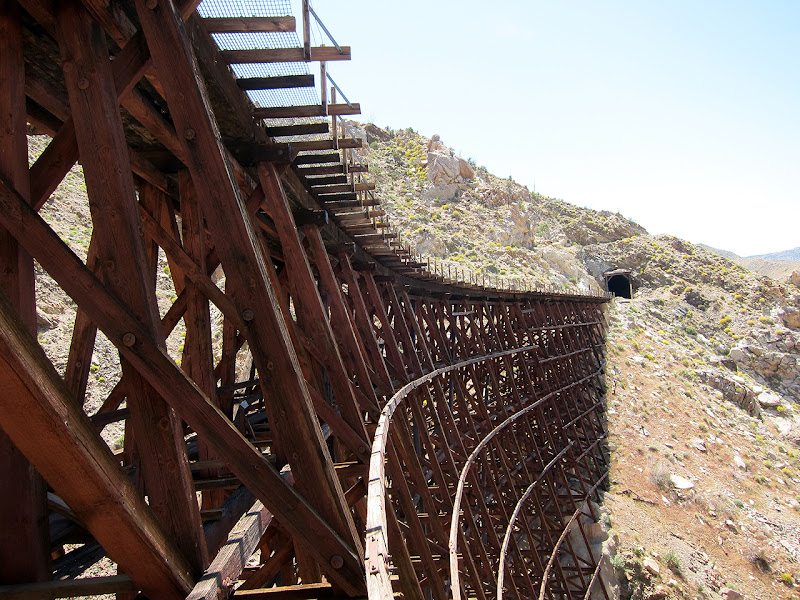 View looking south from under the Goat Canyon Trestle