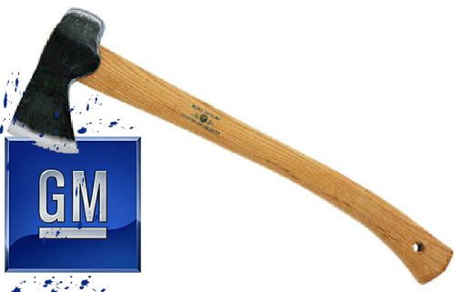 Taking the Axe to GM -- Photoillustration by James Riswick
