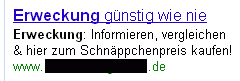 Erweckung zum Schnäppchenpreis! Erweckung zum Schnäppchenpreis!