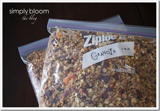 Granola bagged