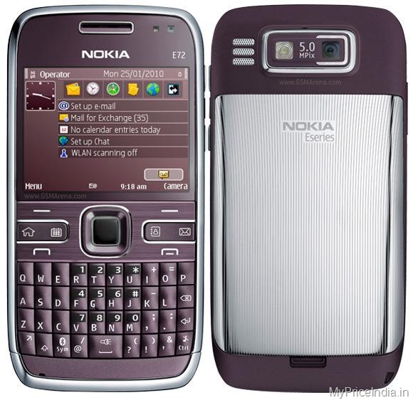Nokia E72 Price in India