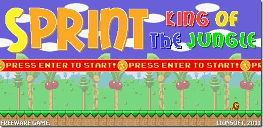 SPRINT - KING OF THE JUNGLE freeware game (4)