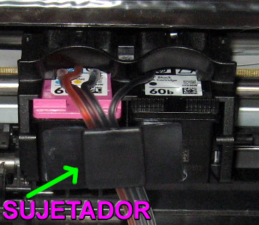 Burbujas de aire sistema continúo de tinta de una hp D1660 Burbujas de aire sistema continúo de tinta de una hp D1660