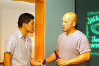 Rob Dario and Michael Uy Kelly in the world premiere of Macho Bravado by Alex Park. Photo by Conrad Corpus.