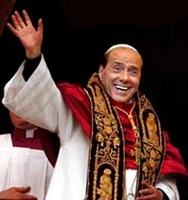 Berlusconi Papa (fotomontaggio satira)