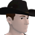 Chapéu de Cowboy Preto