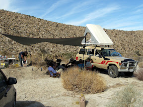 Anza Borrego Camp Site in RockHouse canyon