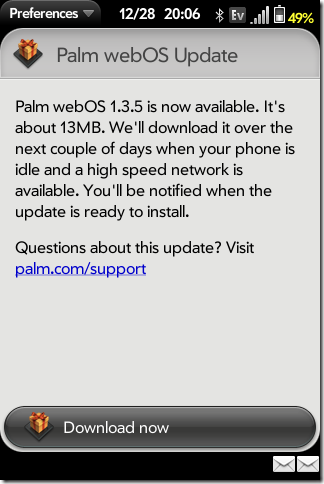 webOS 1.3.5