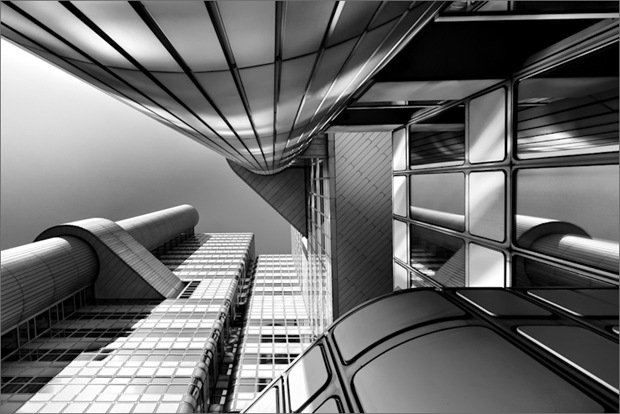 Black and White Architecture and Skyscraper photography