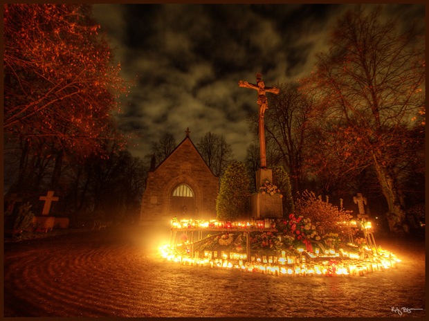 Church in All saints Day-HRD Architecture and Night Photography