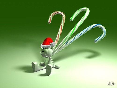 3d Rabbit Christmas Wallpaper