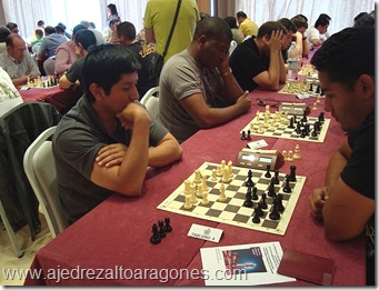 Muñoz Pantoja jugando en el II Torneo "Ciudad de Huesca".