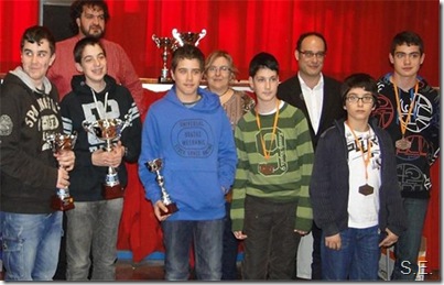 Foto del podio de la categoría Infantil.