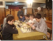 El equipo infantil-cadete de Binéfar disputando uno de los encuentros