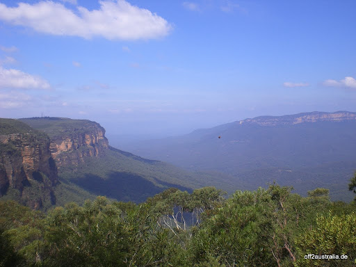 1. Blick auf die Blue Mountaiuns
