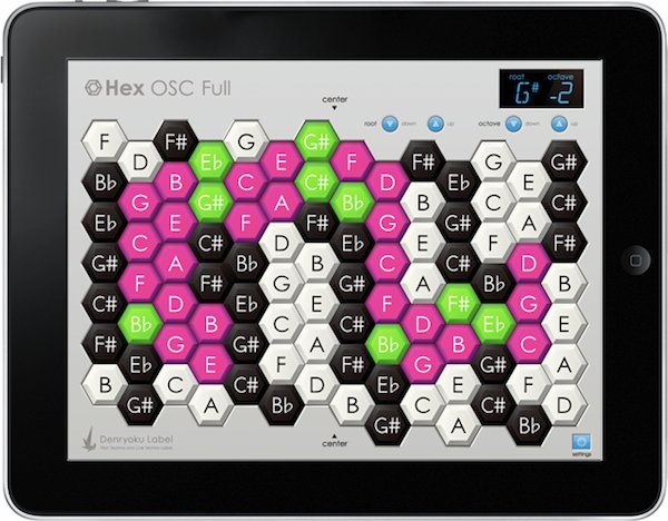 C-Thru Hex OSC iPhone/iPad kontroller