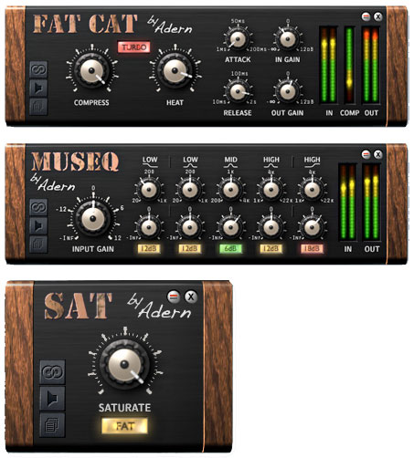 Adern Music Pack plugin csomag Creamware Scope DSP platformra