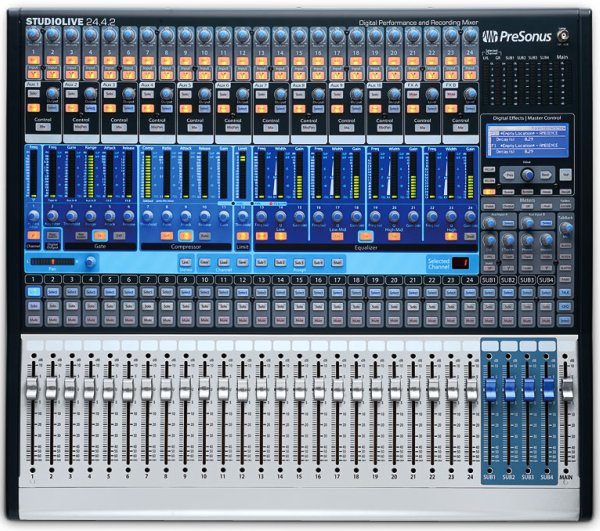 PreSonus StudioLive 24.4.2 digitális mixer/Firewire interfész