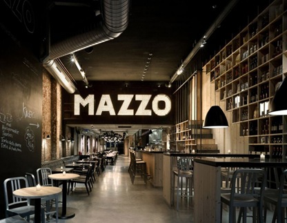 mazzo restaurant amsterdam interior design contemporary wood