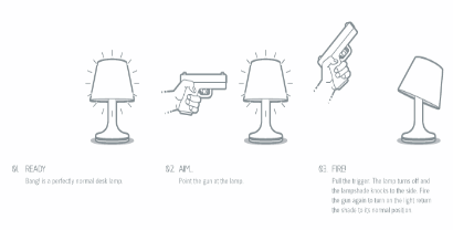 lamp fun wacky interactive white design