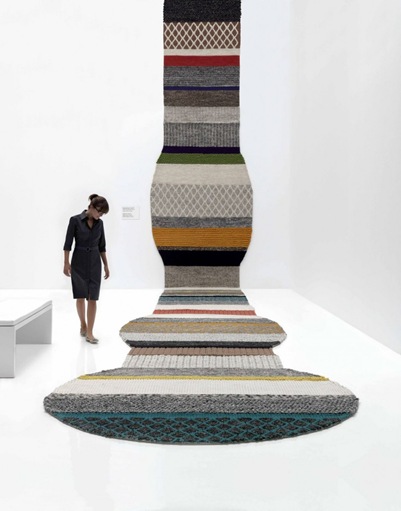 cool area rug urquiola spanish colorful design decor poufs trend