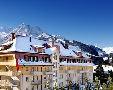 modern ski chalet switzerland interior design rustic contemporary hotel
