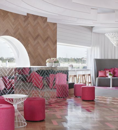 pink herringbone tabcor australia interior design decor