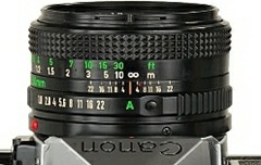 Lente Canon FD 50 mm