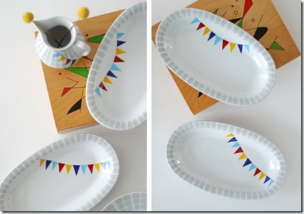 SetofTwoCheckerBuntingPlatters.ninainvorm.etsy