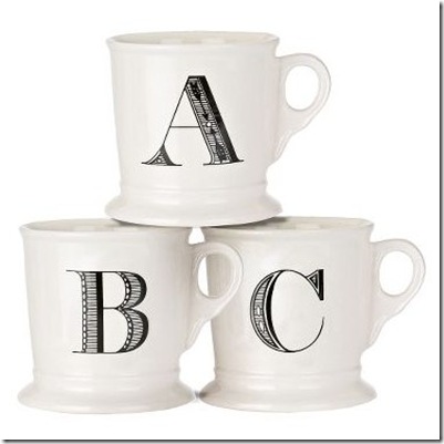 Monogrammed Mugs.Anthropologie.com