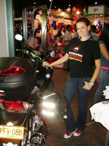 Manuela Alvarez. Reina del Motociclismo M.C.A.