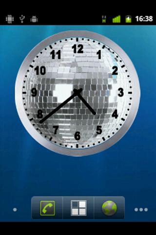 Discoball analog clock