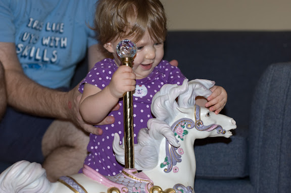 Which she seems to enjoy.