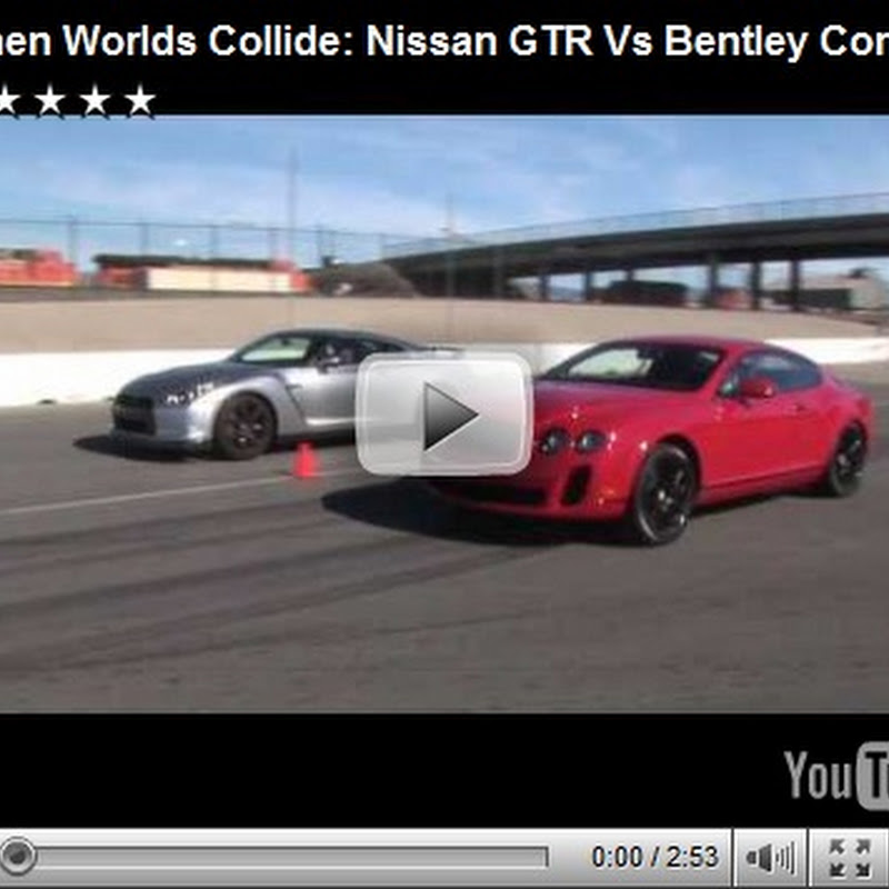 Nissan GTR Vs Bentley Continental Super : Motor Trend Video