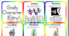 Education Cubes: Godly Character Traits