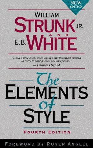 Cover for the Elements of Style by William Strunk and E.B. White