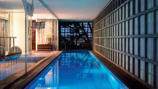 Semi-Exterior Swimming Pool Design
