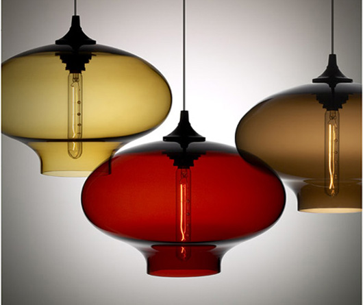 Modern Blown Clear Glass Pendant Light blown glass pendants light