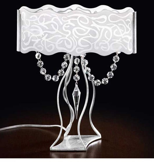Design Modern White Glass Lamps