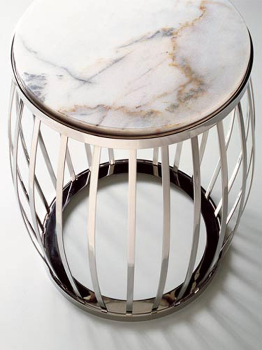 Modern Glass and Stone Cavea Tables Home Design Furniture