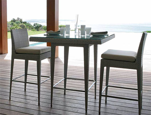 Height Table Furniture Design Modern Exterior Dining Area patio design outdoor dining table ideas