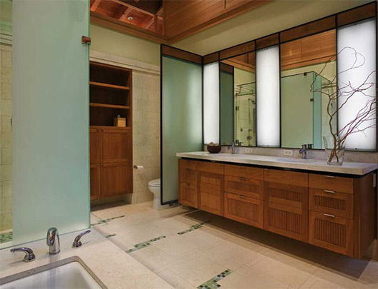luxury wooden house interior design bathroom