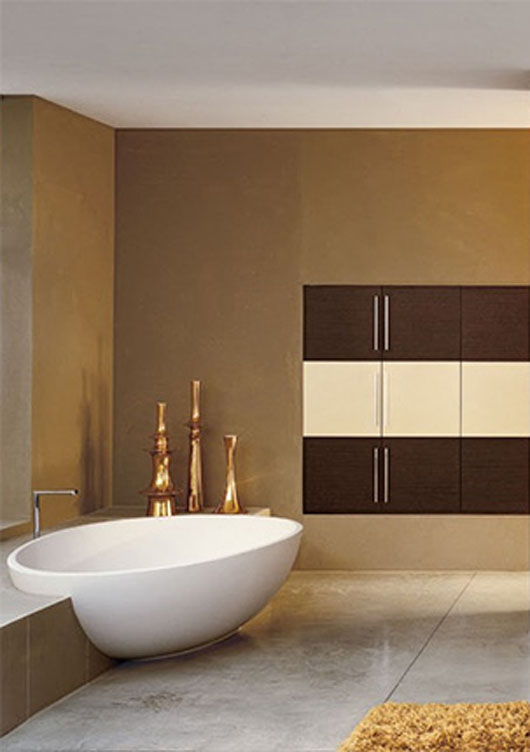 contemporary bathroom interior design tub