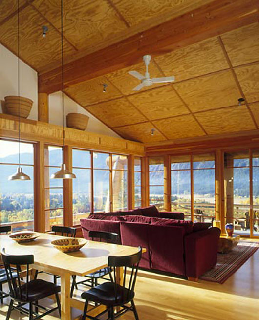 Wooden House Design With Elongated Floor Plan - Dining Room wooden house design dining room decorating