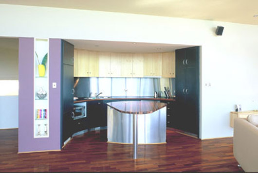 Semi Circular Wall Of Glass Design Architecture Hill House Decorating - Kitchen glass house design interior design kitchen ideas